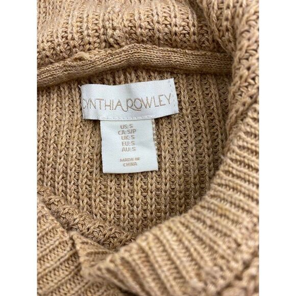 Cynthia Rowley Hooded Waffle Knit Tunic Sweater - Women's Size Small - Picture 7 of 10